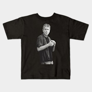 Anthony Bourdain Smoking Kids T-Shirt